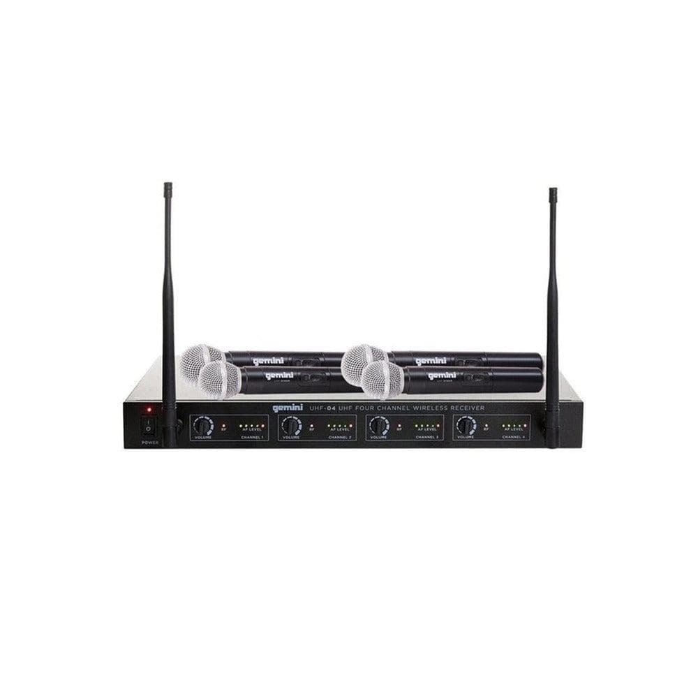 Microfono Gemini Uhf-04M-S1234 Inalambrico 4 Canal