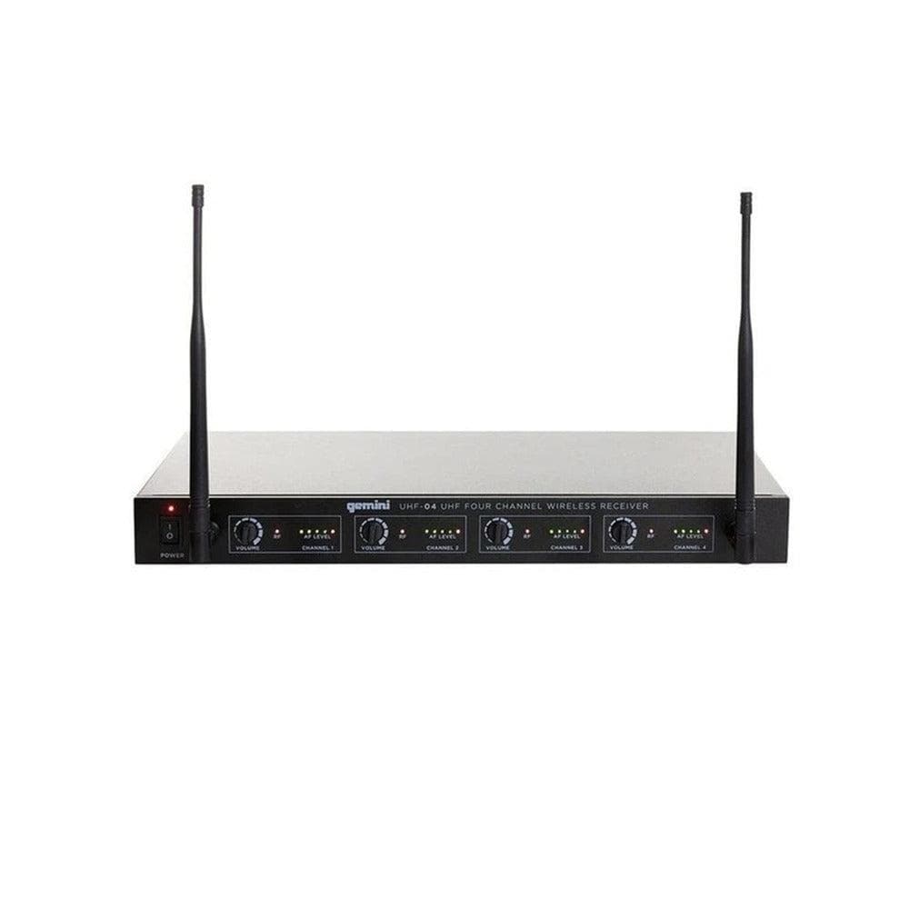 Microfono Gemini Uhf-04M-S1234 Inalambrico 4 Canal 2