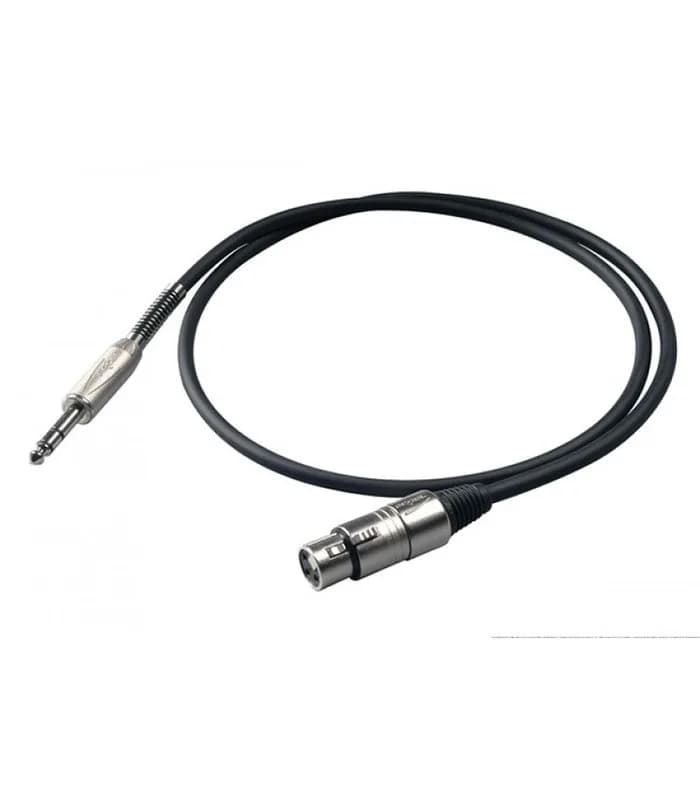 EXTENSIÓN DE 5 METROS BULK210LU5 DE PLUG TRS A XLR HEMBRA. 1