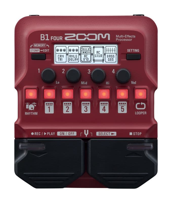Procesador De Efectos Zoom B1 Four 120gl/220ge Bajo