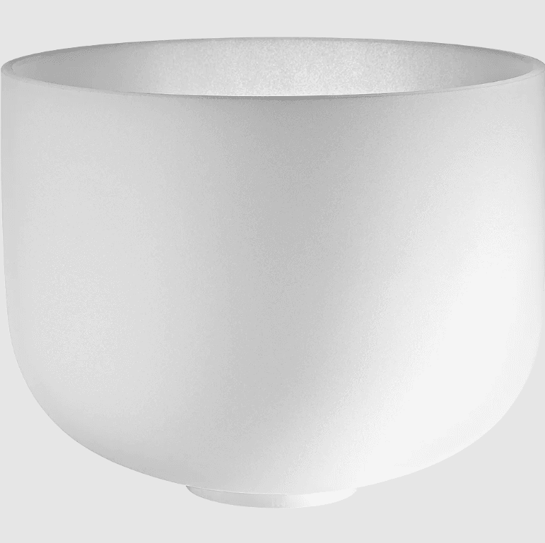 CUENCO DE CRISTAL 12"  - TONO E4   - CHAKRA OMBLIG