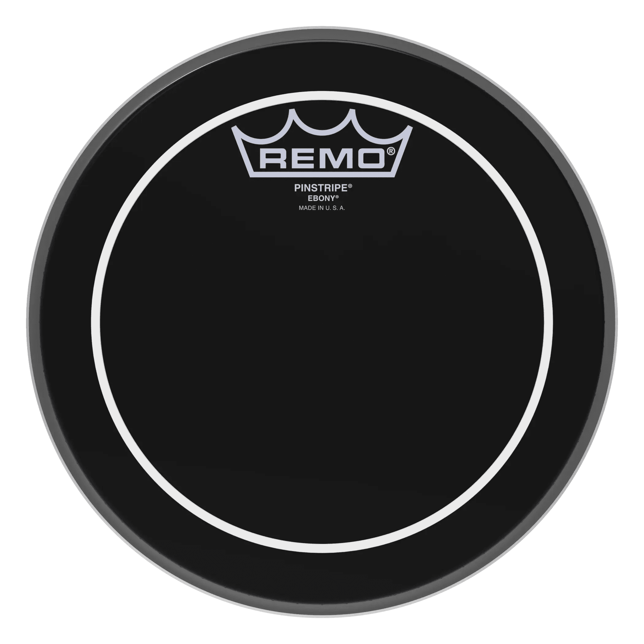 Parche Remo Pinstripe De 8 Gota Aceite Negro Es-0608-ps