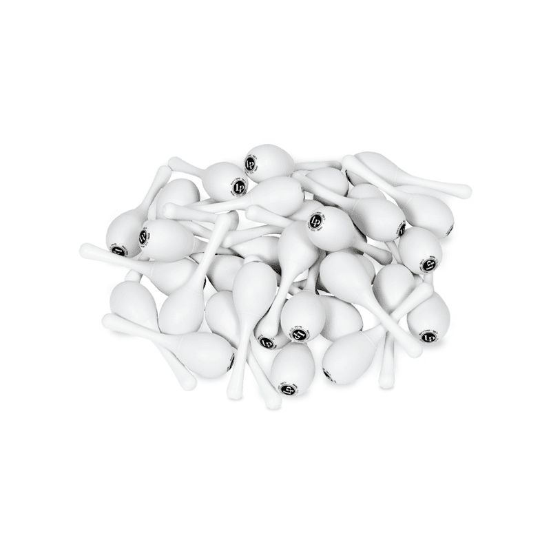 SHAKER LP GLOW MINI MARACAS LP011-GLO BLANCAS