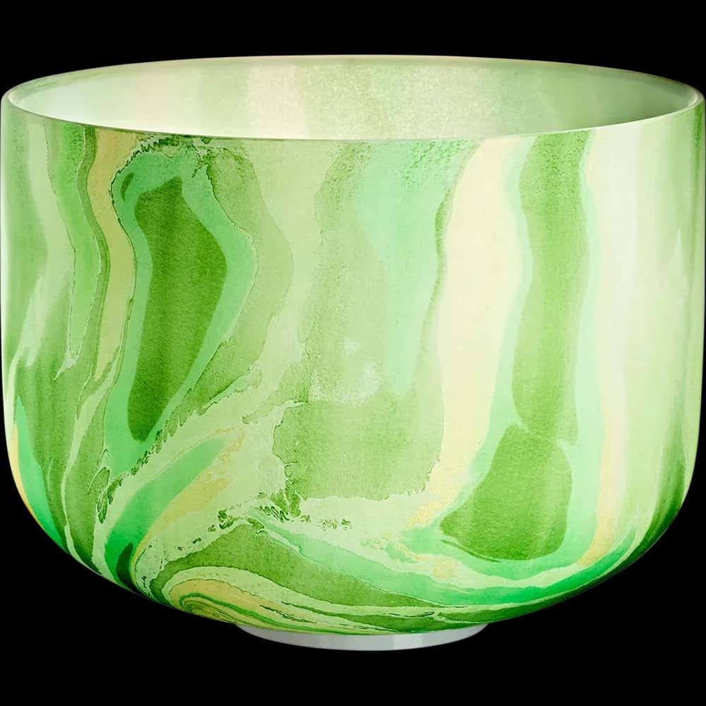 CUENCO  CRISTAL MARBLE 10" TONO F4  CHAKRA CORAZÓ
