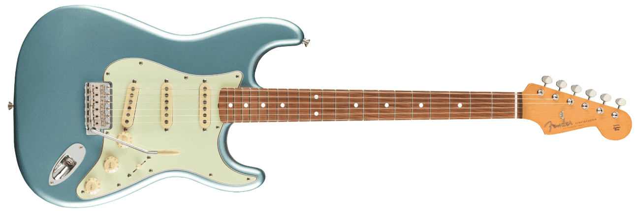 Guitarra Electrica Fender Vintera 60s Stratocaster, Pau Ferro Fingerboard, Ice Blue Metallic