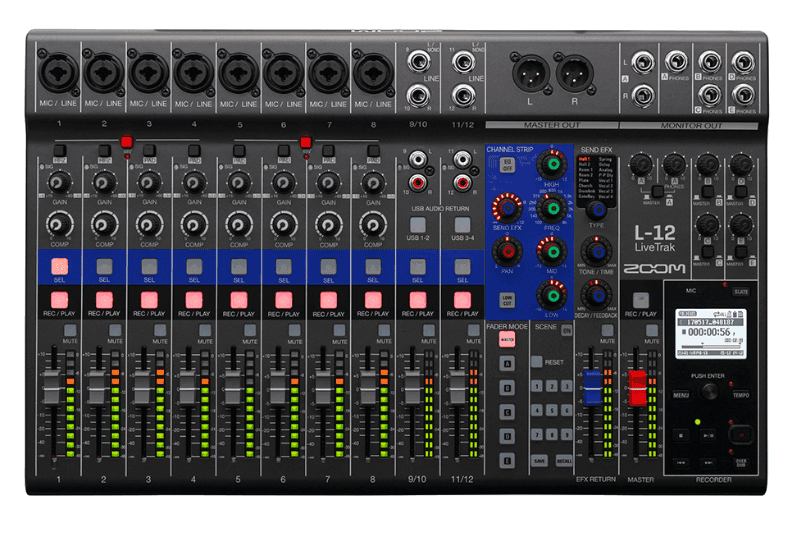 Mezclador Zoom L-12 2