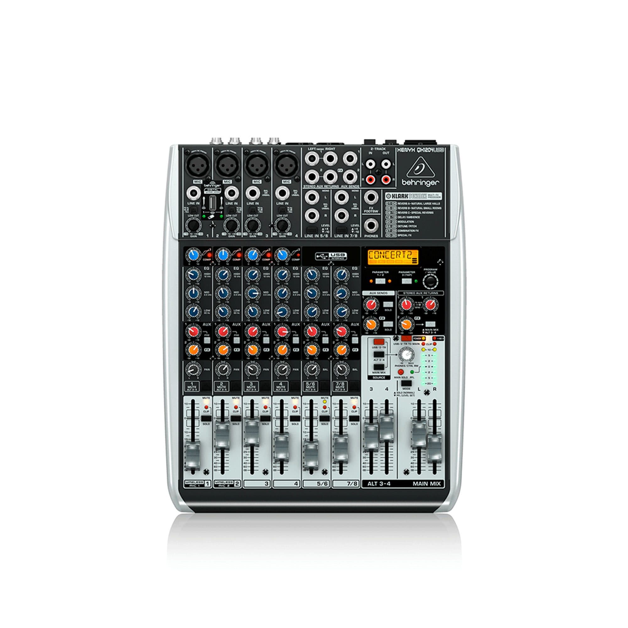 Mezclador QX1204USB BEHRINGER análogo 4 entradas XLR