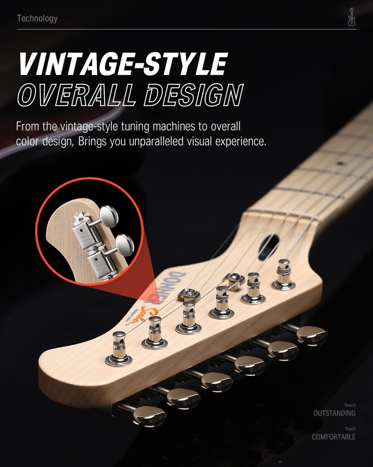 Guitarra Electrica Donner Ec1415 Dst-152s Kit 2
