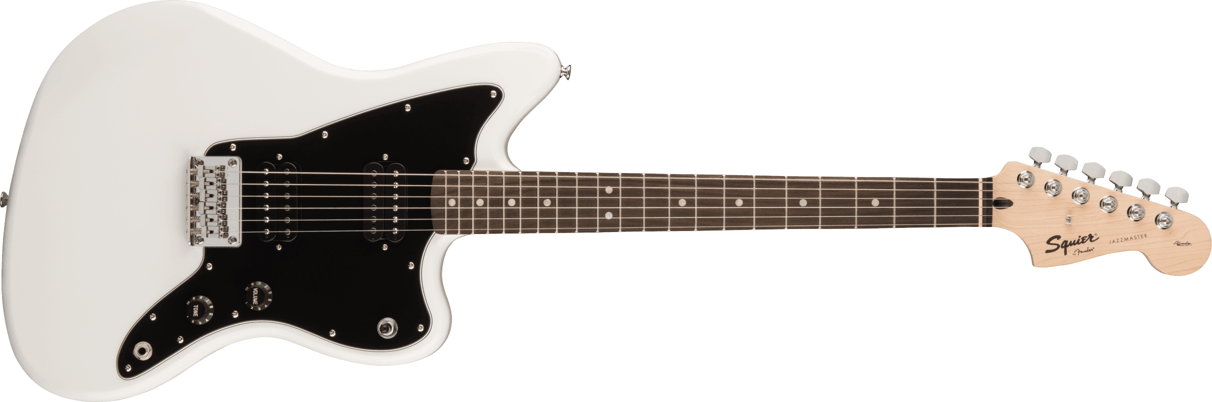 Guitarra Electrica Fender Squier Affinity Series™ Jazzmaster® HH, diapasón de laurel, blanco ártico 0373210580