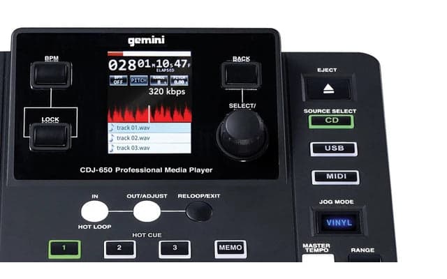Reproductor Gemini Cdj-650 Cd/mp3/usb 4