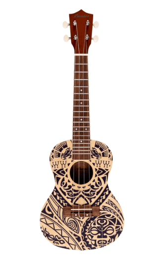 Ukulele Bamboo Concert U-Tribal-Sp