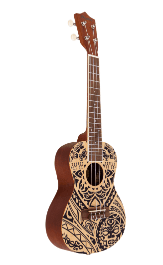 Ukulele Bamboo Concert U-Tribal-Sp 2