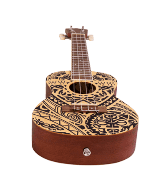 Ukulele Bamboo Concert U-Tribal-Sp 4