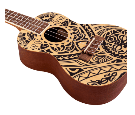 Ukulele Bamboo Concert U-Tribal-Sp 5