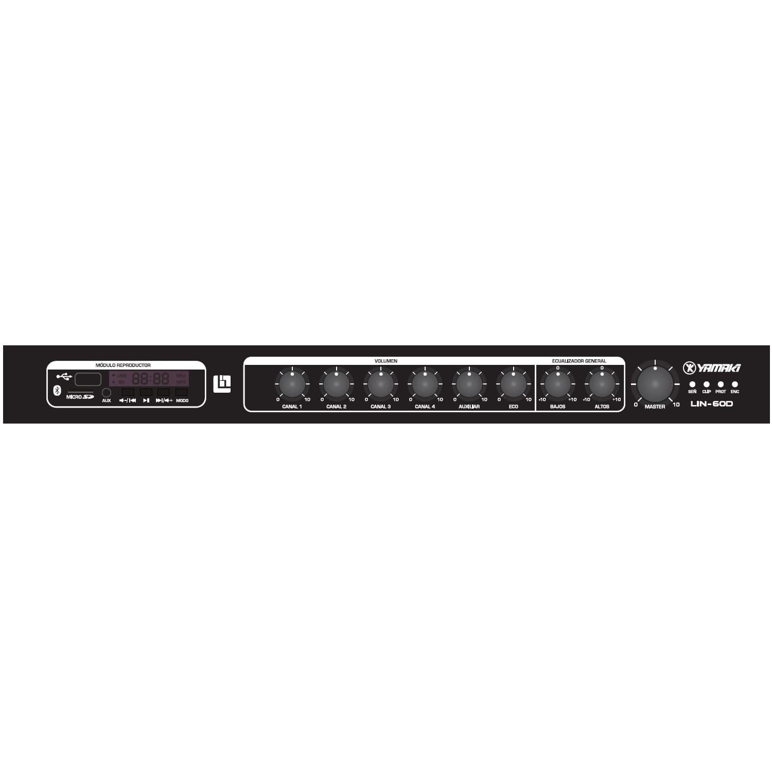 MEZCLADOR YAMAKI LIN-60D AMPLIFICADOR 60W