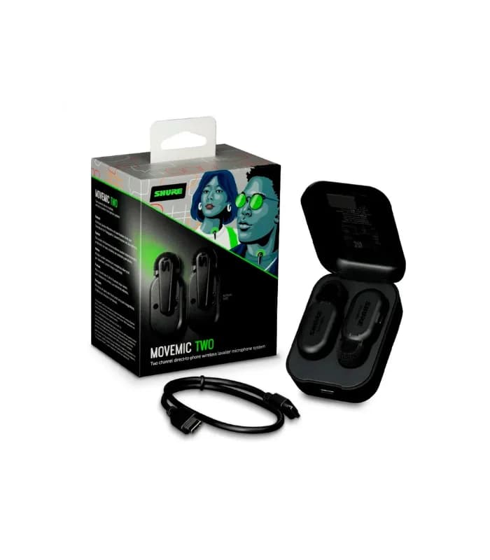 MICRÓFONOS INALÁMBRICOS CELULAR MV-TWO-Z7 SHURE 4