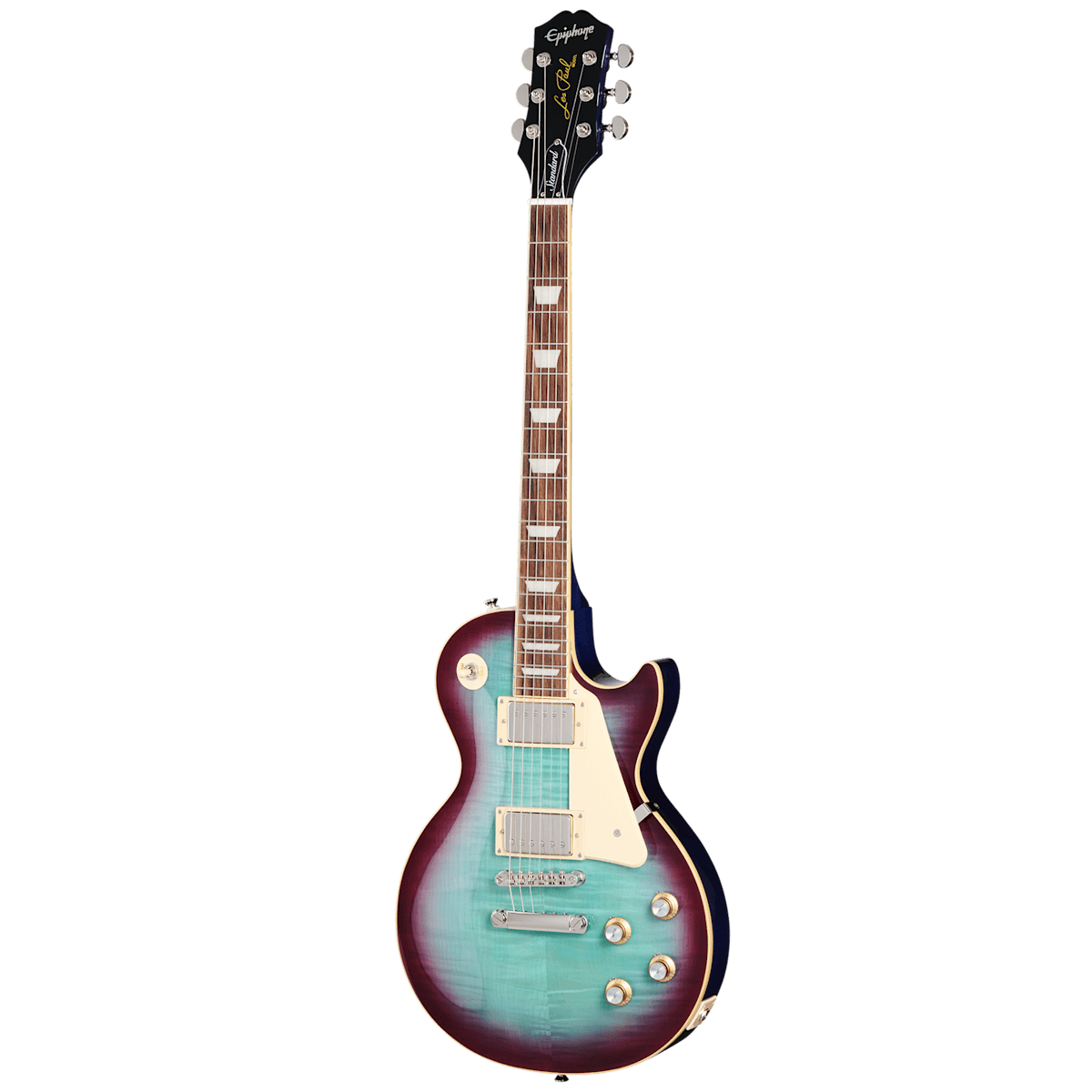 Guitarra Electrica Epiphone Lp Standard 60s Eiglp6bbnh1 60s Blueberry Burst Estuche