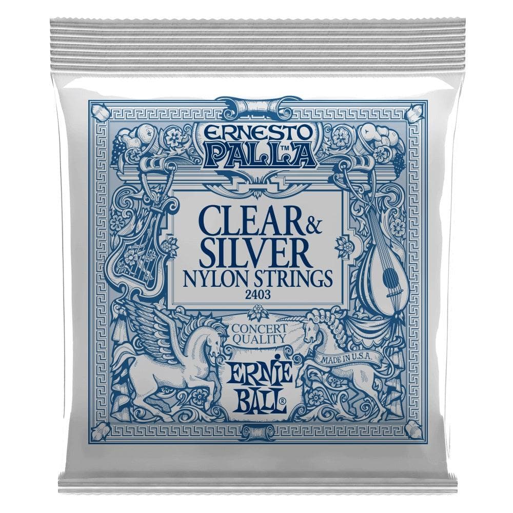 Encordado Ernie Ball Guitarra Acustica 2403 Clr/slv Cuerdas Nylon