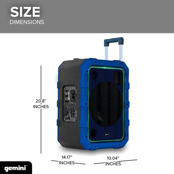 Cabina Gemini MPA-2400BLU Recargable Resis Interpe 3