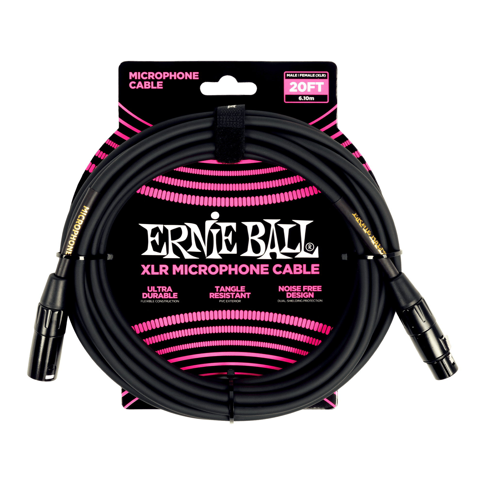 Cable Ernie Ball Para Microfono 20ft P06388