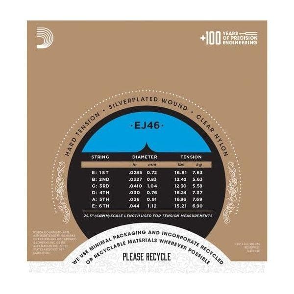 Encordado D Addario Proarte Guit Acust Ej46 Nylon 3