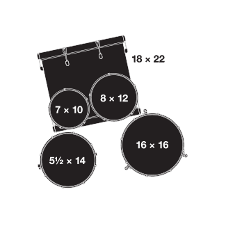 Bateria Gretsch Catalina Maple Cm1-E825-Sdcb 5 Piezas+Grg3Pack 3