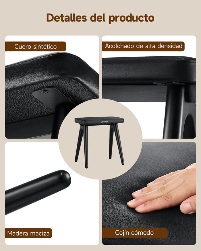 Silla Donner Ec7090 Piano Dkb-100 4