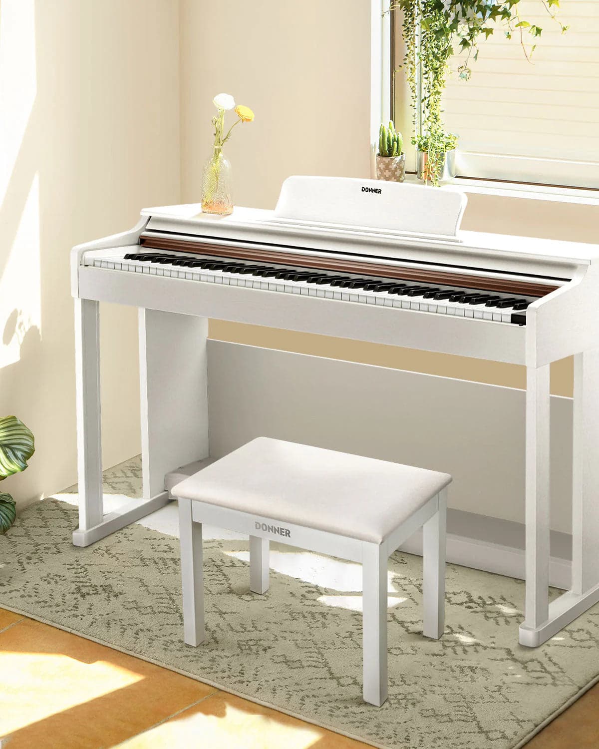 Silla Donner Ec6612 Dkb-10 Piano Wh 5