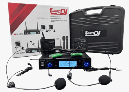 Sistema UHV-1422HH PRO DJ micrófono diadema