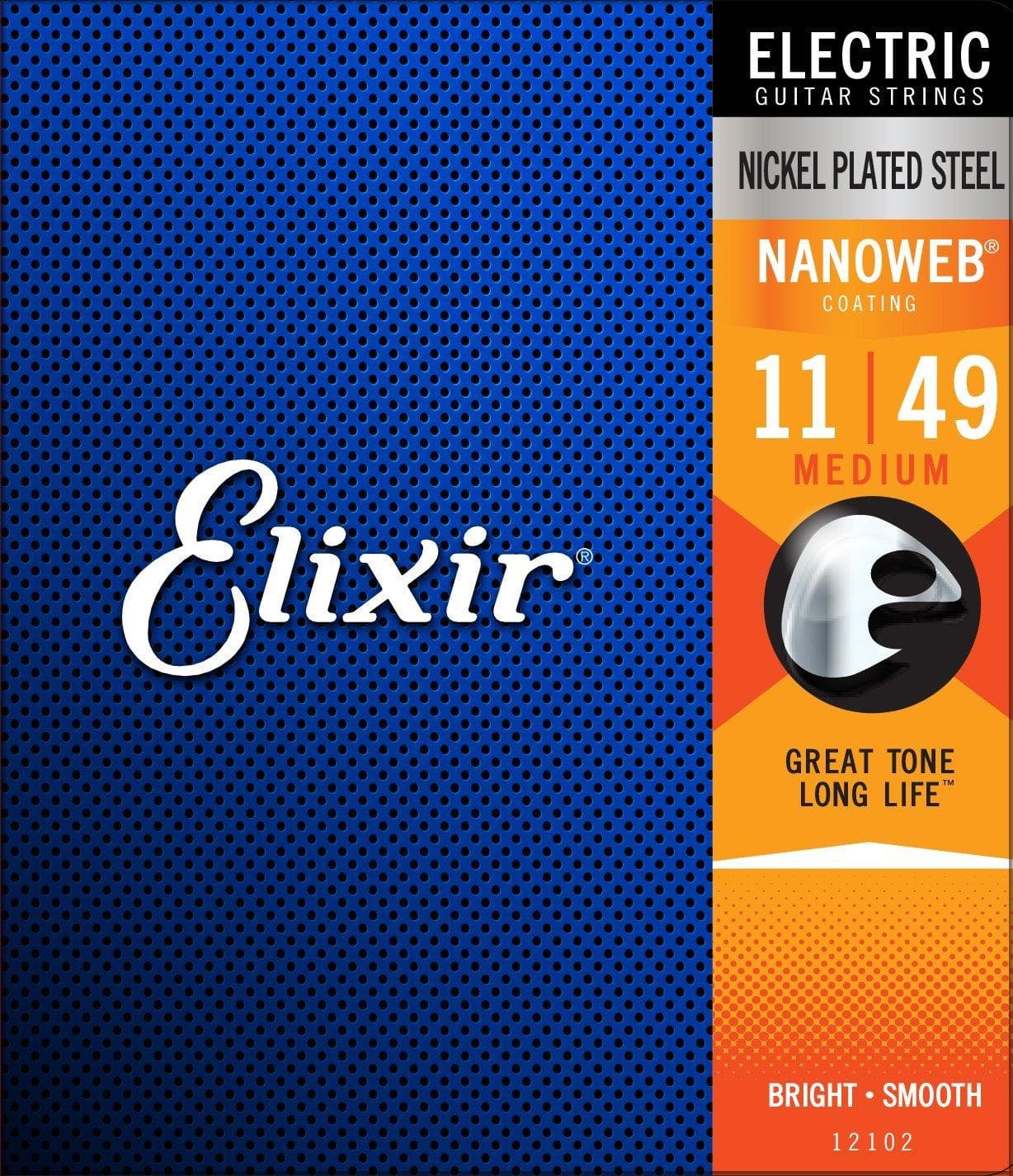 Encordado Elixir Nanoweb Guitarra Electrica 12102 11 49 Super Light