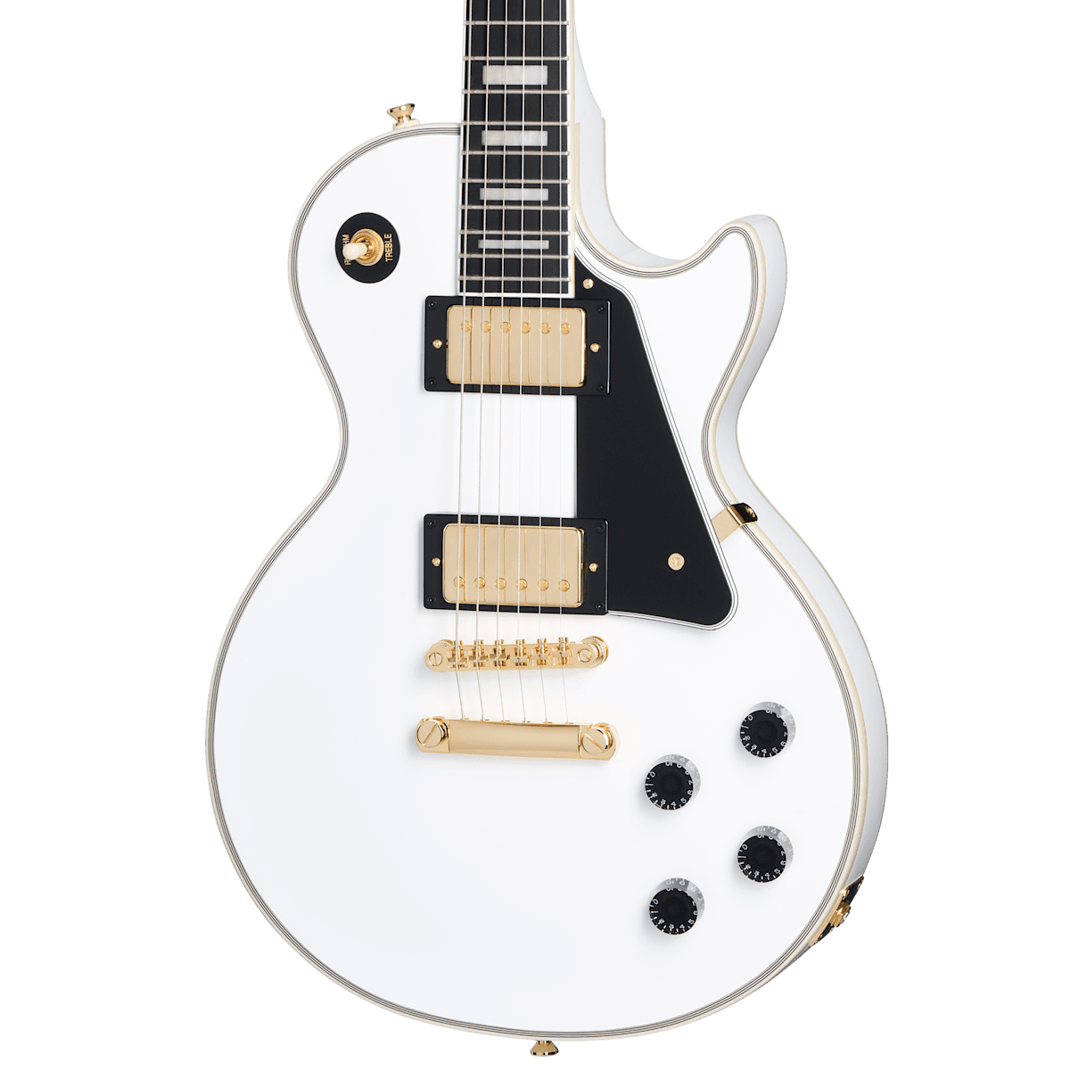 Guitarra Electrica Epiphone Lp Custom Alpine White Eiglpcawgh1 4