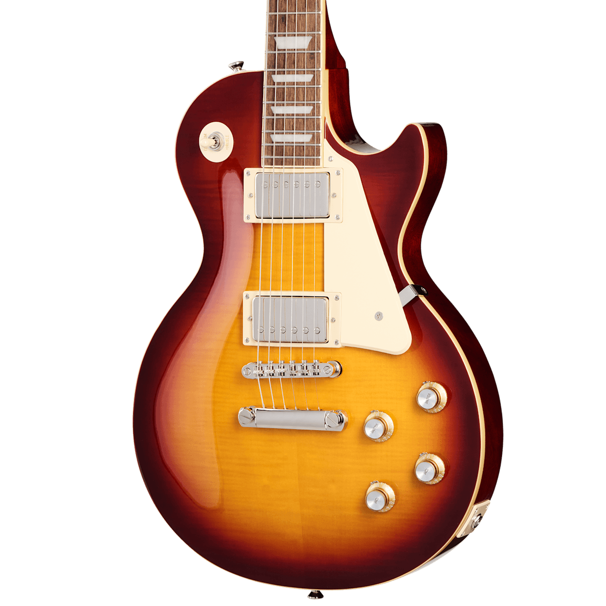 Guitarra Electrica Epiphone Lp Standard 60s Eiglp6itnh1 Iced Tea Burst Estuche 3