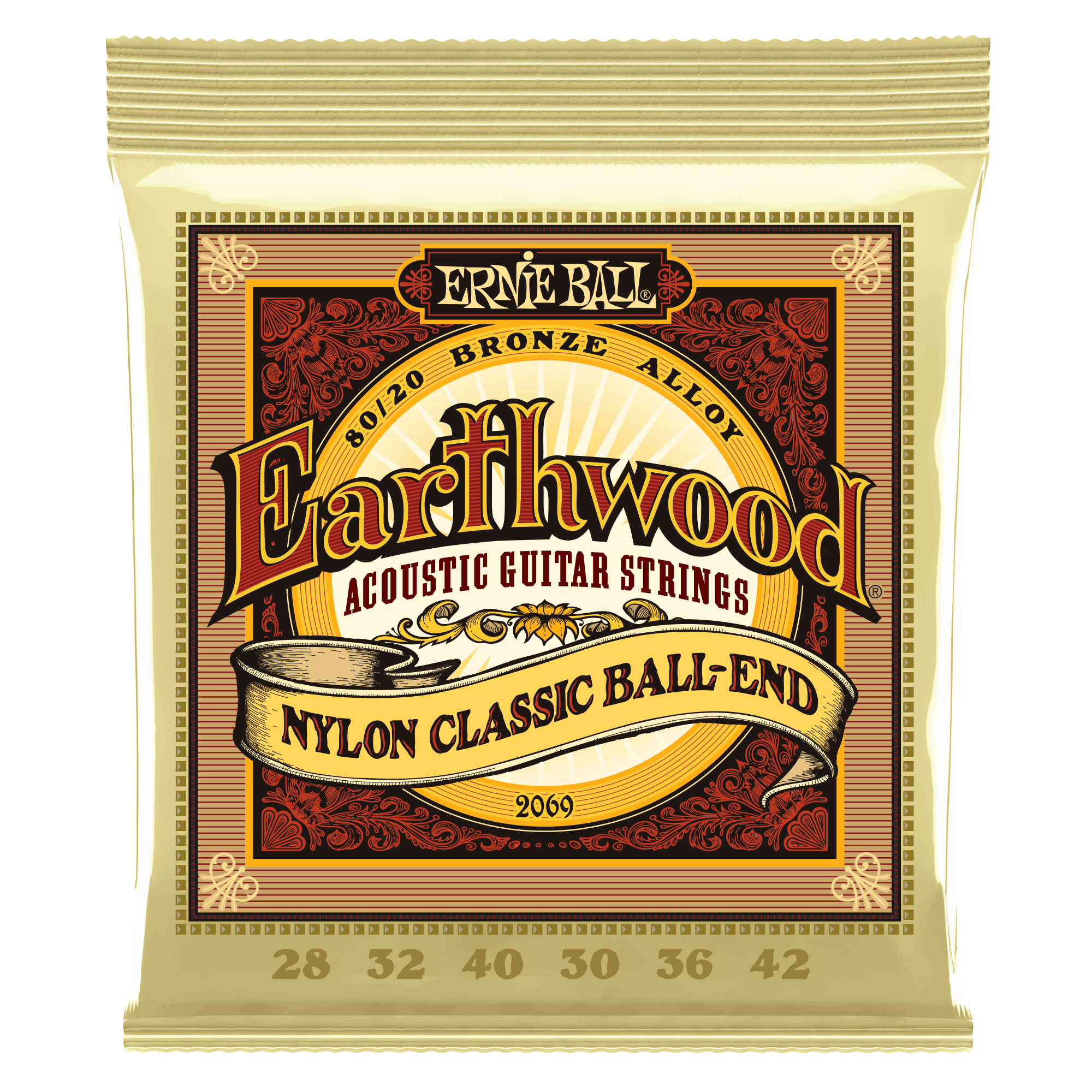 Encordado Ernie Ball Guitarra Acustica 2069 80/20 28-42