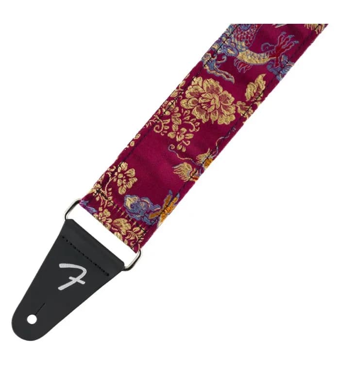 FENDER SATIN DRAGON STRAP, WINE 1