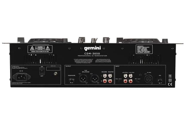 Mezclador Gemini Cdm-3650 Cd/mp3 2
