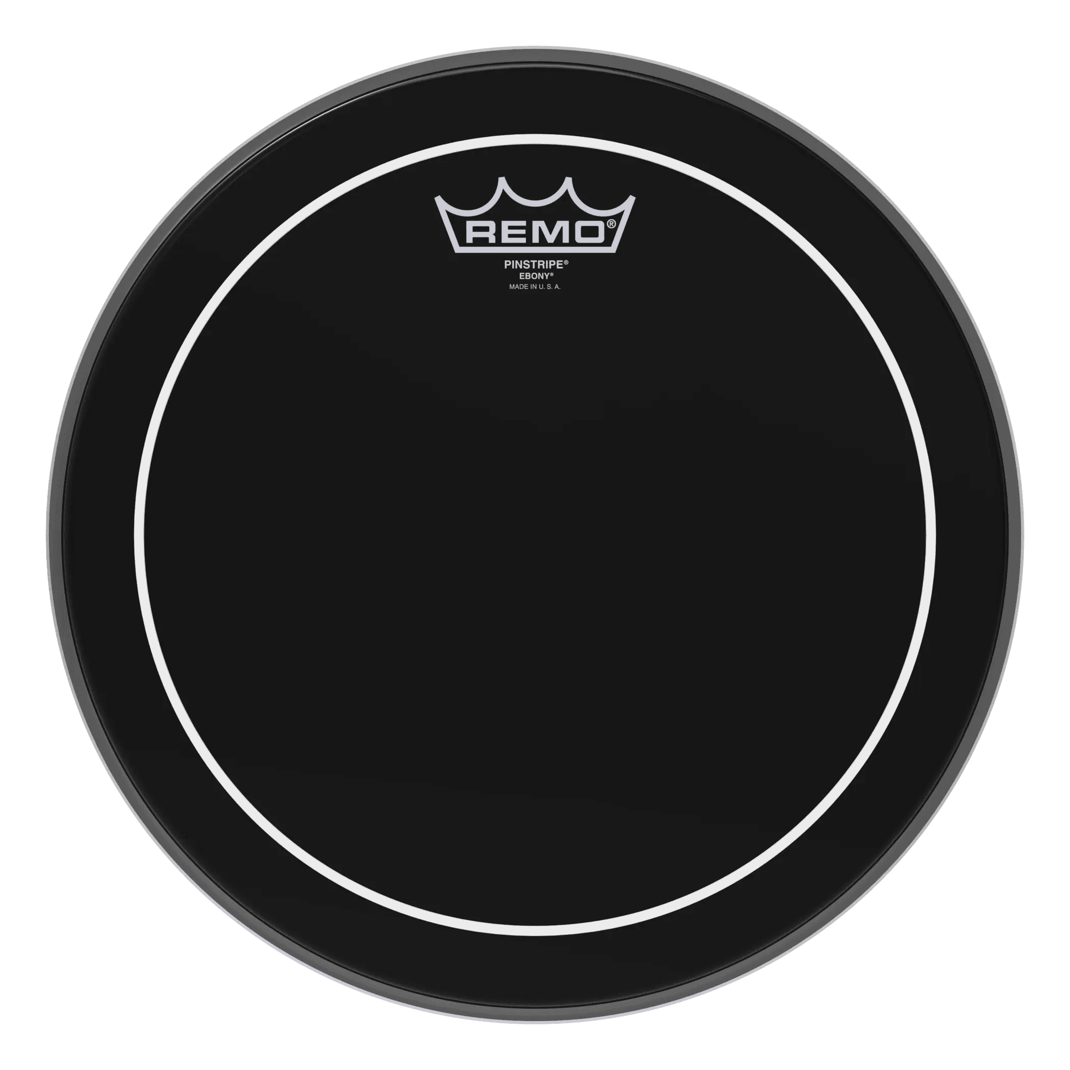 Parche Remo Pinstripe De 12 Gota Aceite Negro Es-0612-ps