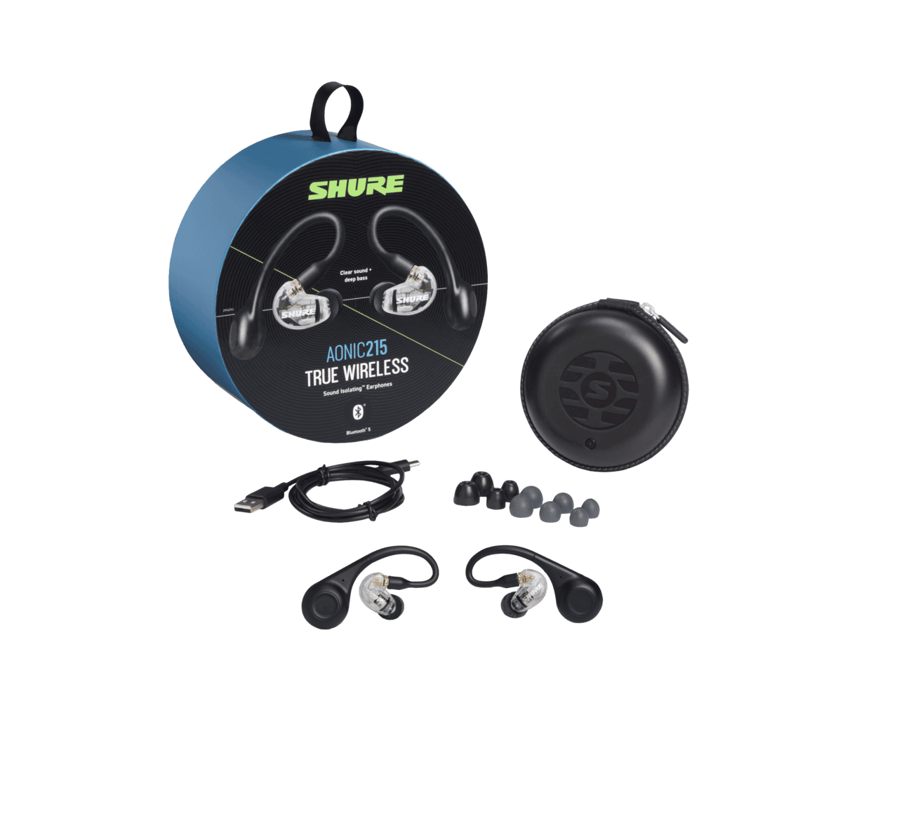 AURICULARES IN-EAR SHURE AONIC215 SE215-CL-TW1 3