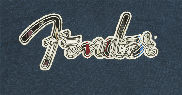 Buso Fender Frayed Logo Hoodie Navy L 9190117501 (L) 2