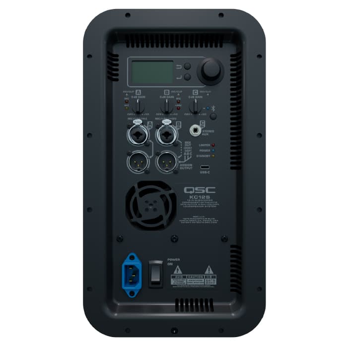ALTAVOZ ACTIVO DE COLUMNA DE 3 VÍAS QSC KC12 BK NEGRO 4