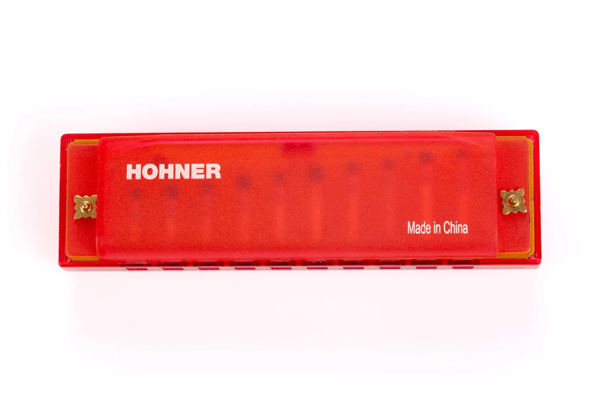 ARMONICA HOHNER TRASLUCENT HARP RED EN C 2