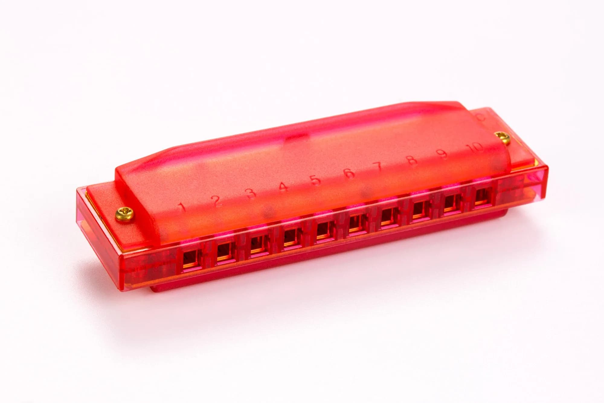 ARMONICA HOHNER TRASLUCENT HARP RED EN C 3