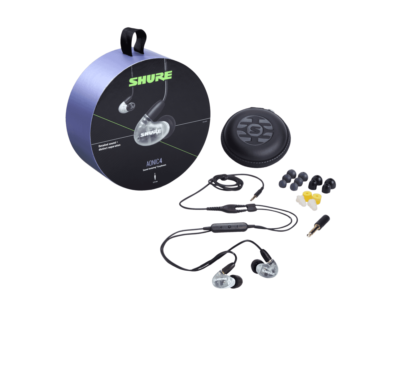 AUDÍFONO AONIC 4 SHURE BLANCO SE42HYW+UNI 2