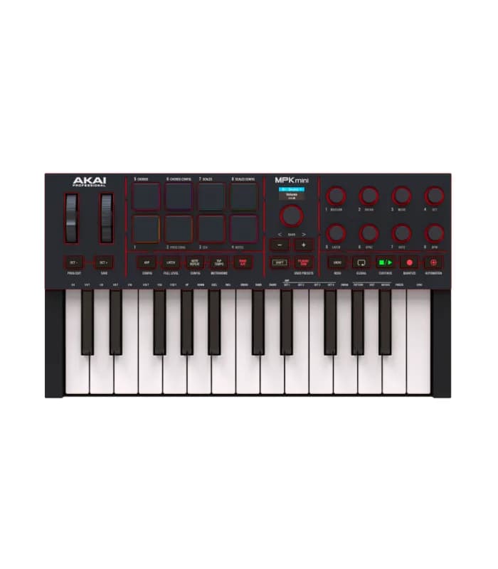 CONTROLADOR MIDI AKAI MPKMINI4B NEGRO 2