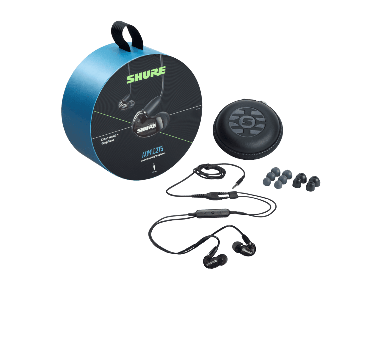 AUDÍFONO AONIC215 SHURE NEGRO SE215DYBK+UNI 3