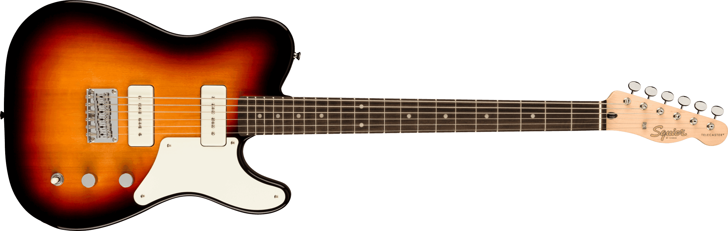 Guitarra Electrica Fender Paranormal Baritone Cabronita Telecaster®, diapasón de laurel, golpeador de pergamino, 3-Color Sunburst 0377030500