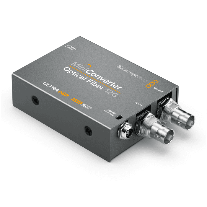 CONVERTIDOR BLACKMAGIC MINI CONVERTER - OPTICAL FIBER 12G 3