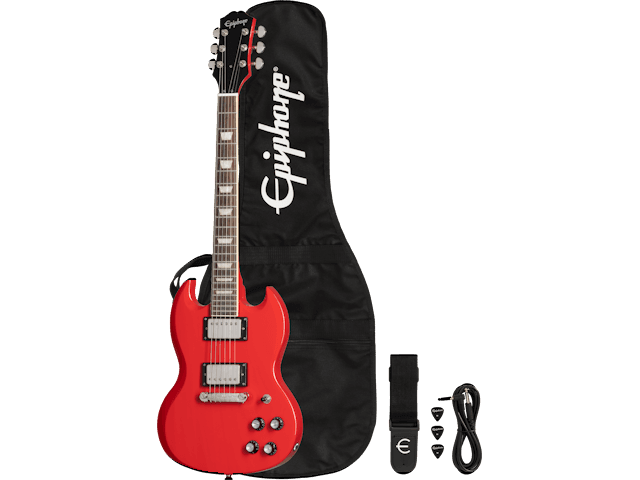 Guitarra Electrica Epiphone SG Es1ppsgranh1 Power Players Lava Red