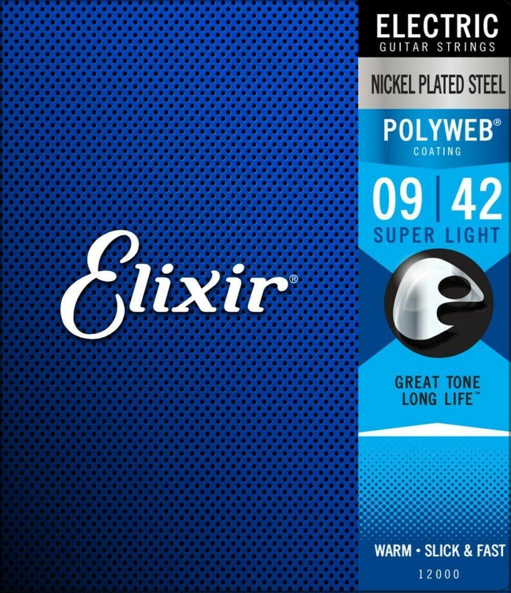 Encordado Elixir Polyweb Guitarra Electrica 12000 09 42 3