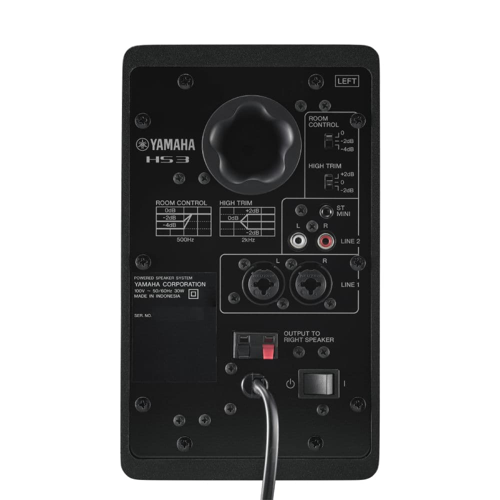MONITOR DE ESTUDIO YAMAHA HS3B NEGRO 3