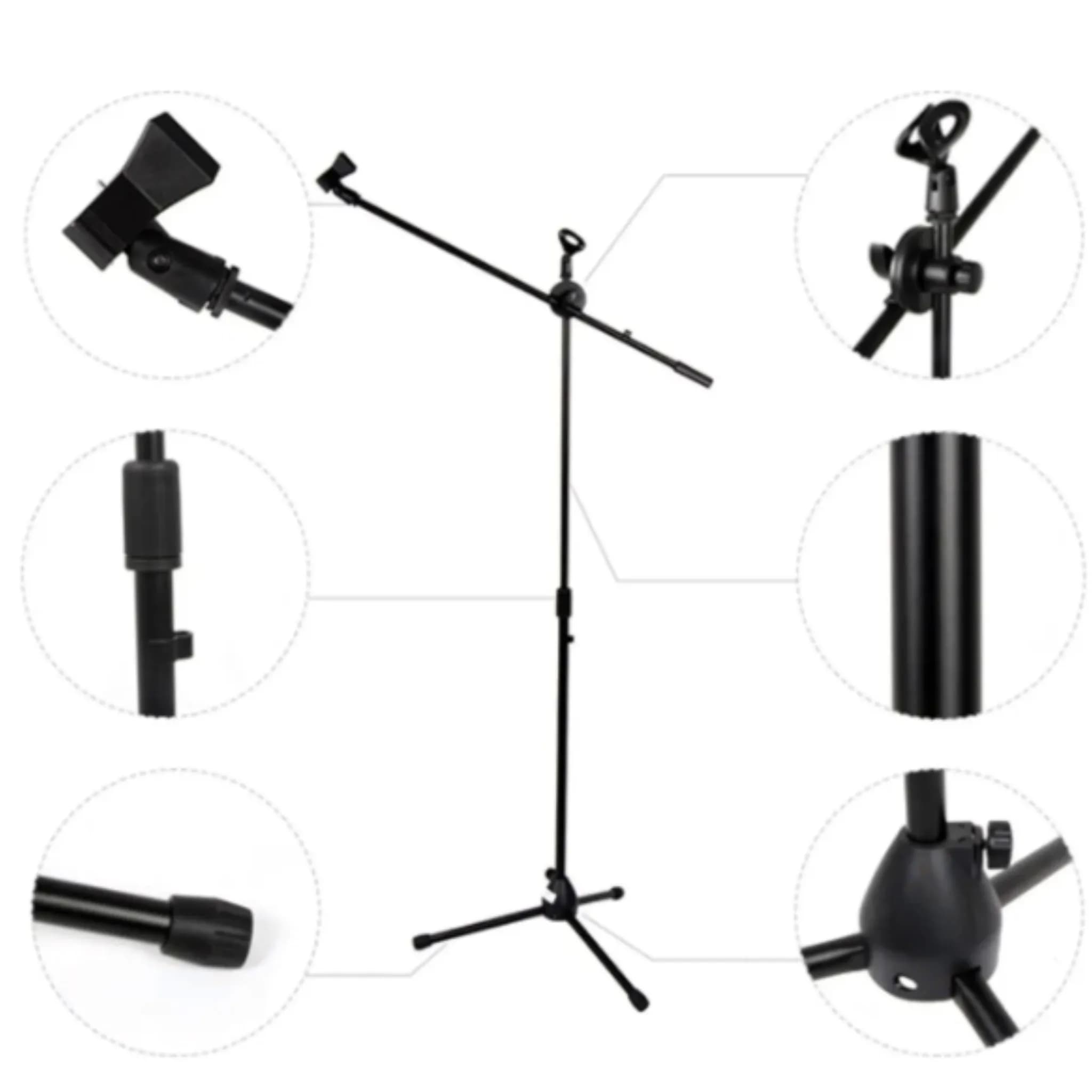 STAND MICROFONO MPRO M200 BOOM DOBLE 3